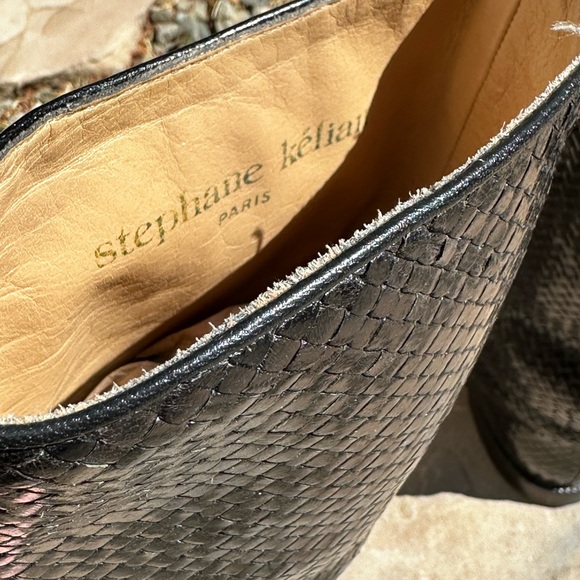 Stephanie Kelian Weave Leather Boots - Picture 8 of 8